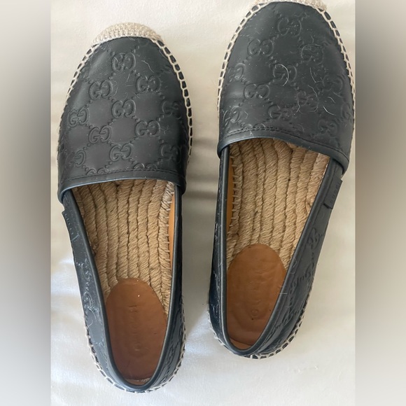 Gucci leather and twine loafers - Picture 1 of 5
